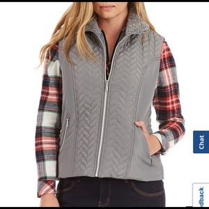 Gray Sherpa Vest — Brand New with Tags!